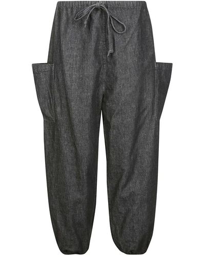Yohji Yamamoto Trousers > wide trousers - Gris