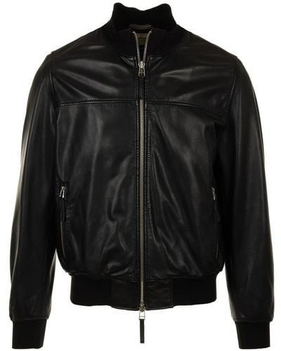 Roy Rogers Leather Jackets - Black