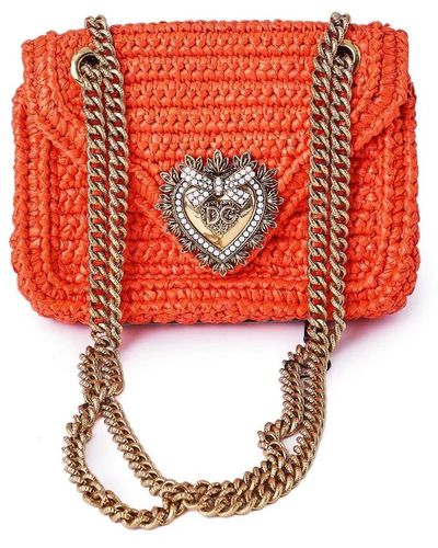Dolce & Gabbana Devotion small fabric bag - Rot