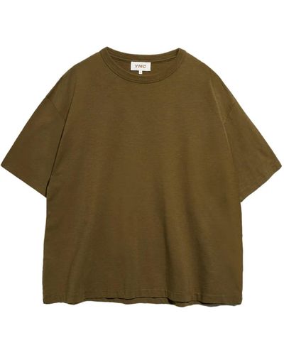 YMC T-shirt oversize con collo rotondo organico - Verde