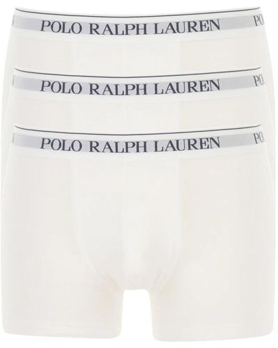 Ralph Lauren Set boxer bianchi da uomo con logo - Bianco