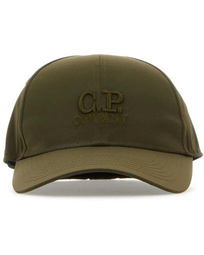C.P. Company Militärstil nylon baseballkappe - Grün