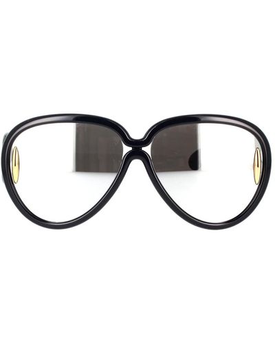 Loewe Exklusive pilotenbrille mit verspiegelten gläsern - Schwarz