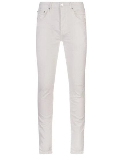 Purple Brand Slim-Fit Jeans - White