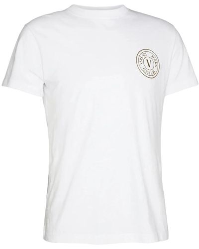 Versace Emblem t-shirt in weiß