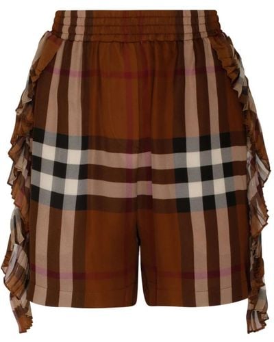 Burberry Short Shorts - Brown
