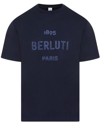 Berluti Baumwoll t-shirt 651 marine - Blau