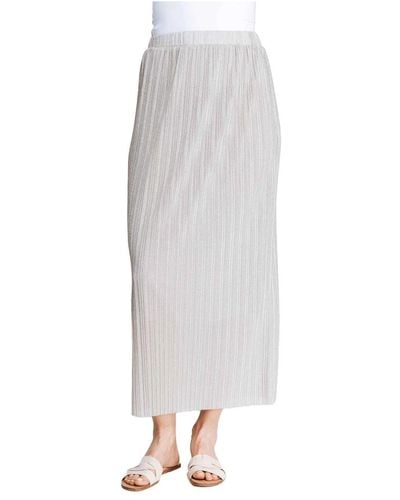 Zhrill Pleated skirt iselle - Bianco