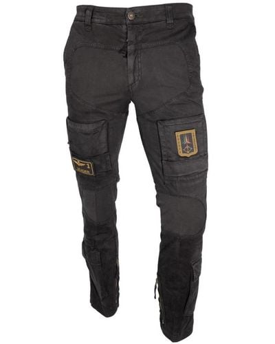 Aeronautica Militare Tapered Trousers - Black