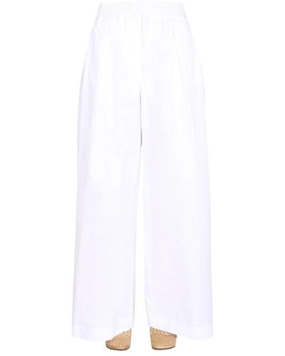 Aspesi Wide Trousers - White