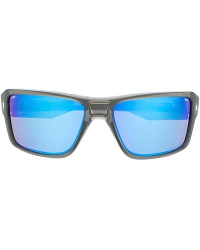 Oakley Graue sonnenbrille mit original-etui - Blau
