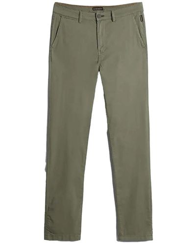 Napapijri Wide trousers - Grün