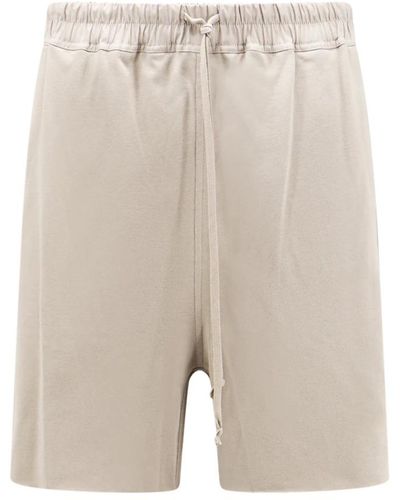 Rick Owens Graue shorts elastischer bund baumwolle italien - Natur
