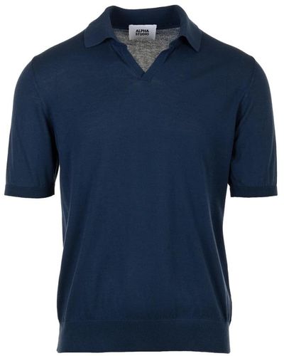 Alpha Studio Polo Shirts - Blue