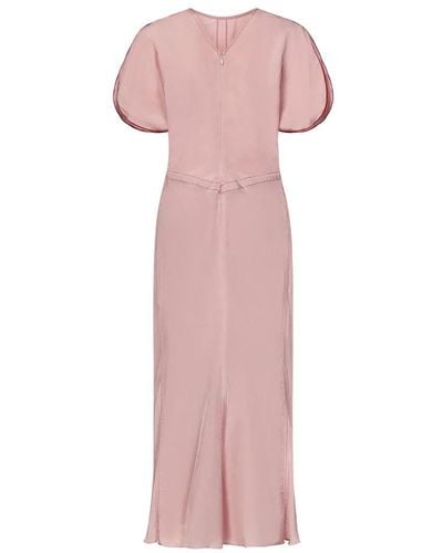 Victoria Beckham Midi Dresses - Pink