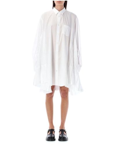 Junya Watanabe Shirt Dresses - White