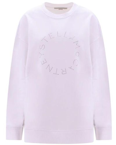 Stella McCartney Sudadera con logo elegante - Morado