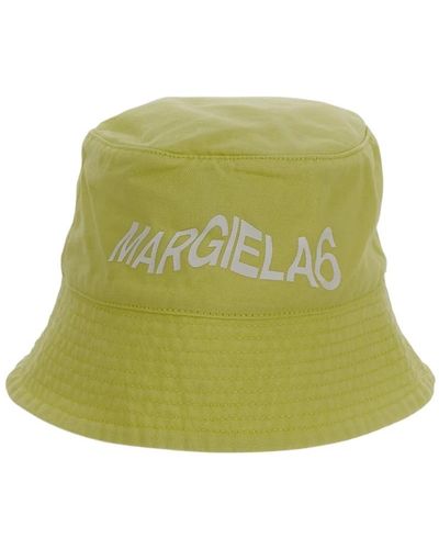 MM6 by Maison Martin Margiela Logo bucket hat - Vert