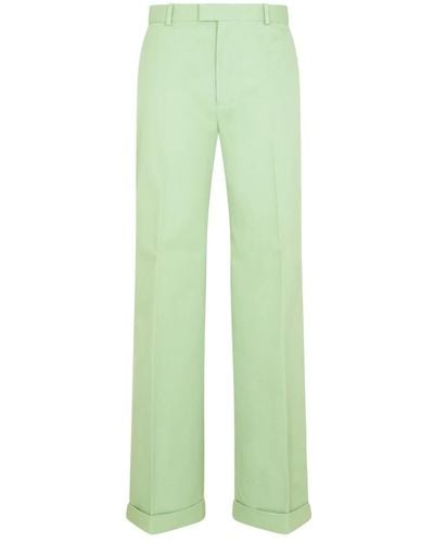 Bottega Veneta Trousers > wide trousers - Vert