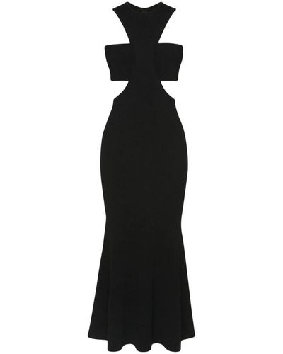 Alexander McQueen Midi Dresses - Black