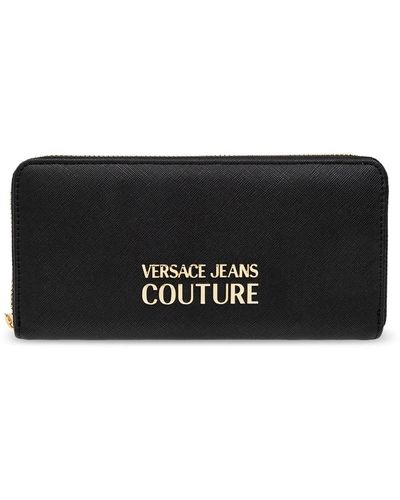 Versace Portafoglio con logo - Nero