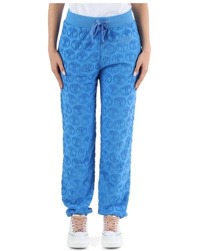 Moschino Pantalones deportivos de mezcla de algodón - Azul