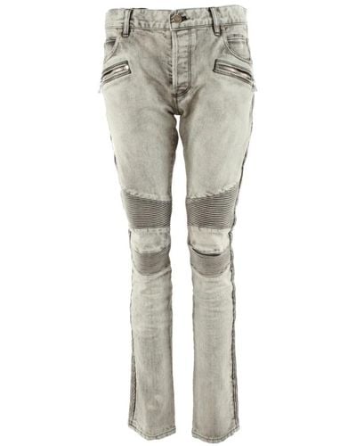 Balmain Slim-Fit Jeans - Grey