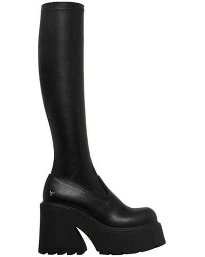Windsor Smith Fuse stretch sock boots - Nero