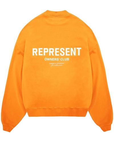Represent Sweatshirts - Orange