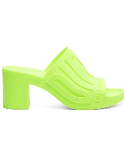 DIESEL Shoes > heels > heeled mules - Vert