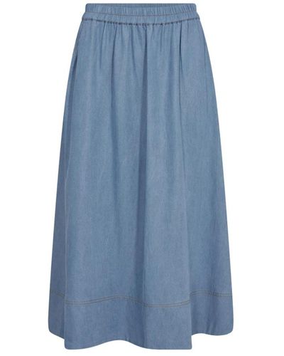 co'couture Skirts > midi skirts - Bleu