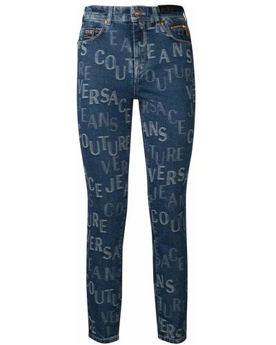 Versace Jeans con logo jacquard - Azul