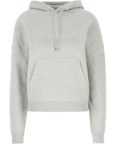 Saint Laurent Stylischer felpa sweatshirt - Grau