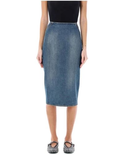 Alaïa Denim Skirts - Blue