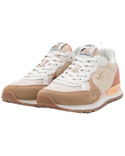 Pepe Jeans Brit mix w sneakers - Weiß