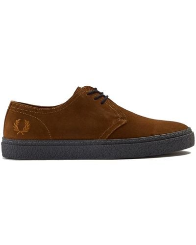 Fred Perry Linden suede ginger-40 - Marrone
