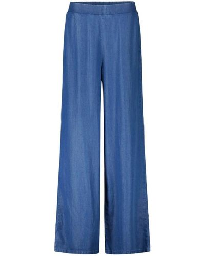 Rich & Royal Trousers > wide trousers - Bleu