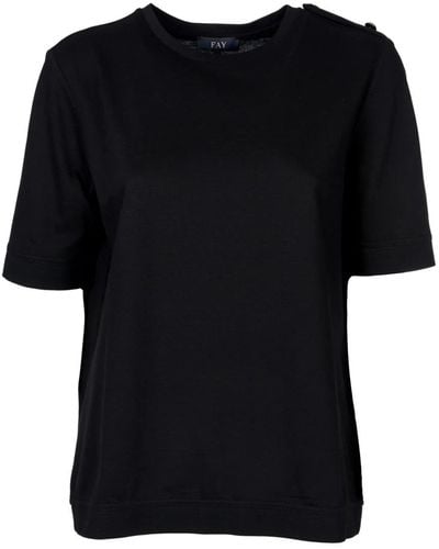 Fay Tops > t-shirts - Noir