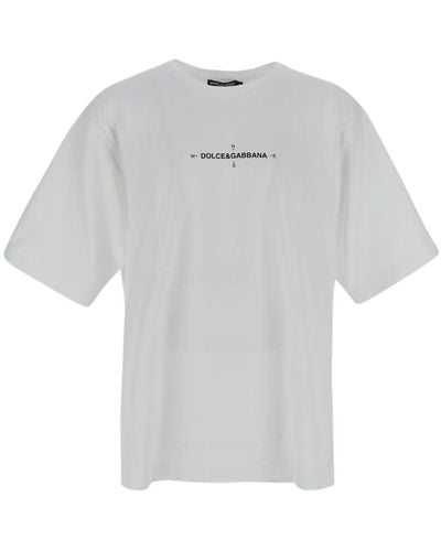 Dolce & Gabbana Baumwoll logo t-shirt - Grau