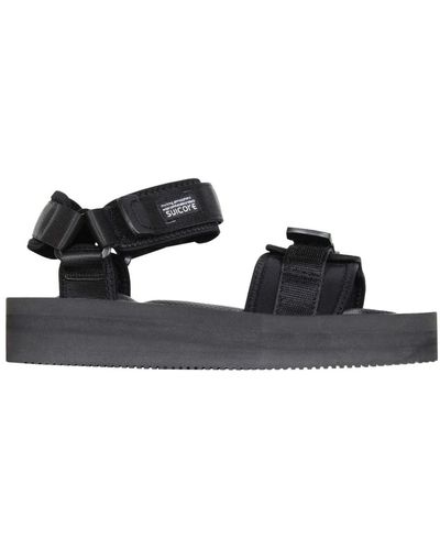 Suicoke Flat Sandals - Schwarz