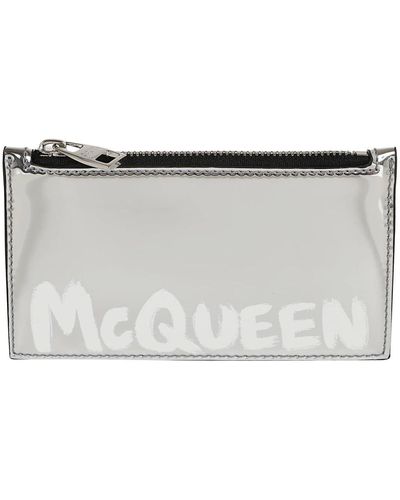 Alexander McQueen Wallets & Cardholders - Metallic