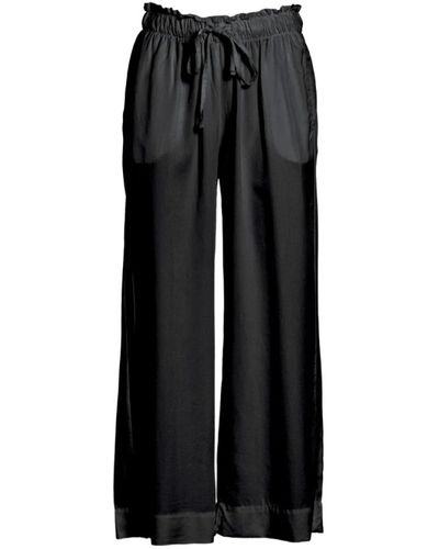 Deha Cropped Trousers - Black