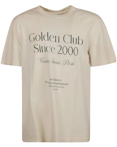 Golden Goose T-Shirts - Natural
