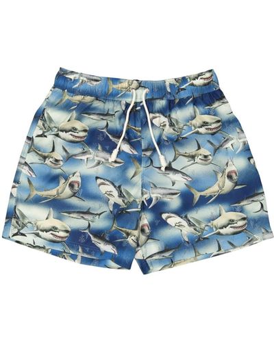 Palm Angels Short Shorts - Blue