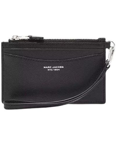 Marc Jacobs Schlanke reißverschluss-handgelenk-brieftasche - Schwarz