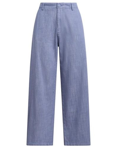 Maliparmi Pantalone slub cotton - Blu