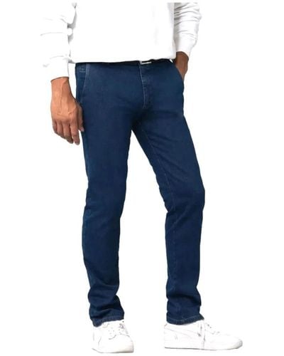 Meyer Denim chino roma regular fit jeans - Blu