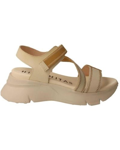 Hispanitas Shoes > sandals > flat sandals - Métallisé