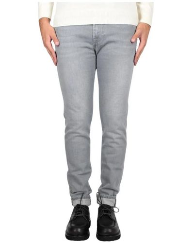 Roy Rogers Jeans carlin slim fit grigio