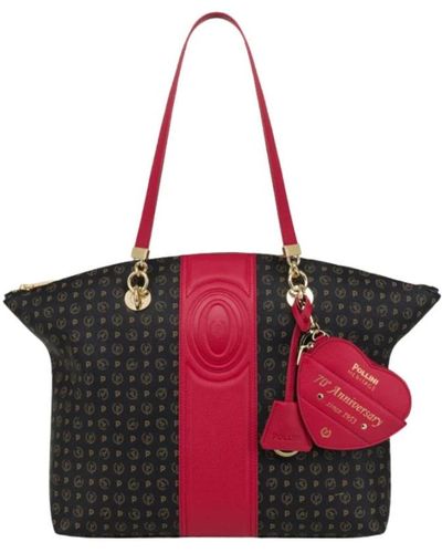 Pollini Tote Bags - Red